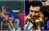 Con trai Messi xỉu ngang trên khán đài, quấn bố khi vô địch World Cup, xứng danh hội trưởng anti M10