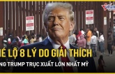 Tám lý do Tổng thống Donald Trump thực hiện cuộc trục xuất lớn nhất lịch sử Mỹ