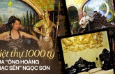 Cận cảnh căn biệt thự dát vàng hơn 100 tỷ của ‘Ông hoàng nhạc sến‘ Ngọc Sơn: Thiết kế kì lạ, có cả bức tượng đúc từ 1000 cây vàng