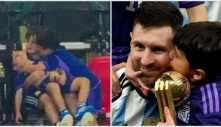 Con trai Messi xỉu ngang trên khán đài, quấn bố khi vô địch World Cup, xứng danh hội trưởng anti M10