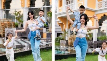 Diệp Lâm Anh khóc nghẹn khi con gái hỏi vì sao em trai không ở chung nhà