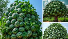 Wonder of Nature: Wooded Vines Yielding Nourishing Watermelons, A Sight to Behold!