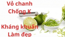 Uống nước chanh mà không thả vỏ vào thì quá lãng phí, vỏ chanh nhiều công dụng hơn cả cốt chanh