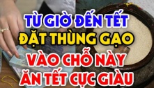 Đặt hũ gạo ở vị trí này trúng cung Tài Lộc, gia đình êm ấm, tiền vào như nước