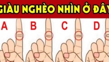 Chỉ 1 giây nhìn ngón trỏ: Biết tương lai thành công, giàu có hay nghèo khó muôn đời