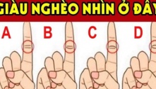 Chỉ 1 giây nhìn ngón trỏ: Biết tương lai thành công, giàu có hay nghèo khó muôn đời