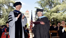 83 years after finishing her master’s coursework, this Stanford graduate finally received her education degree