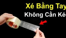 Dùng 2 ngón tay cắt băng dính nhanh hơn dùng kéo: Ai không biết quá phí