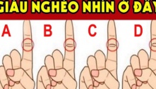 Chỉ 1 giây nhìn ngón trỏ: Biết tương lai thành công, giàu có hay nghèo khó muôn đời