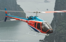 Rơi máy bay trực thăng Bell 505 chở khách ngắm vịnh Hạ Long, 5 người gặp nạn