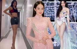 Hoa hậu Thanh Thủy khoe đôi chân 'kiếm Nhật', catwalk cực mượt: Đẹp vậy mà chưa được 'xuất khẩu'