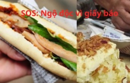 Cẩn thận ngộ độc nguy hiểm vì giấy báo bánh mì bọc xôi gói bánh mì