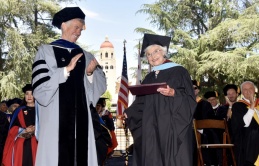 83 years after finishing her master’s coursework, this Stanford graduate finally received her education degree