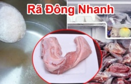 Mẹo rã đông thịt nhanh chóng, thịt mềm ngọt như mới