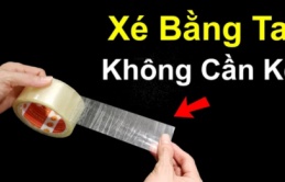 Dùng 2 ngón tay cắt băng dính nhanh hơn dùng kéo: Ai không biết quá phí