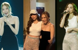 Cái ôm chấn động showbiz: Mỹ Tâm nựng má Hà Hồ, trò chuyện rôm rả sau nhiều năm vướng nghi vấn bất hòa