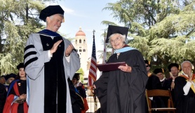 83 years after finishing her master’s coursework, this Stanford graduate finally received her education degree