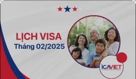 Lịch visa tháng 2/2025 mới nhất – Giữ nguyên các diện F